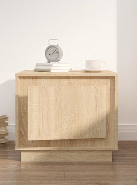 VidaXL Salontafel 51x50x44 cm bewerkt hout sonoma eikenkleurig