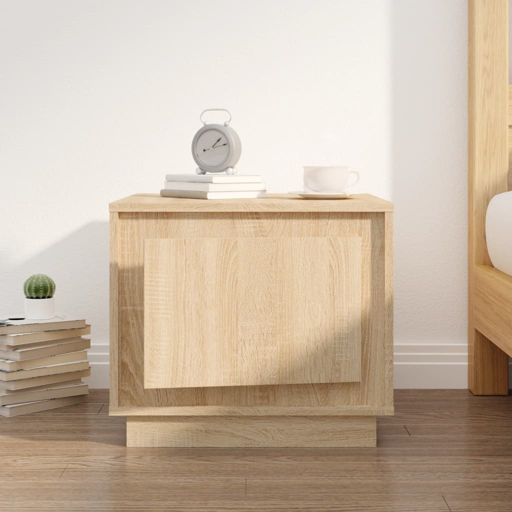 VidaXL Salontafel 51x50x44 cm bewerkt hout sonoma eikenkleurig