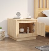 VidaXL Salontafel 51x50x44 cm bewerkt hout sonoma eikenkleurig