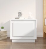 VidaXL Salontafel 51x50x44 cm bewerkt hout hoogglans wit