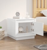 VidaXL Salontafel 51x50x44 cm bewerkt hout hoogglans wit