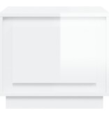 VidaXL Salontafel 51x50x44 cm bewerkt hout hoogglans wit