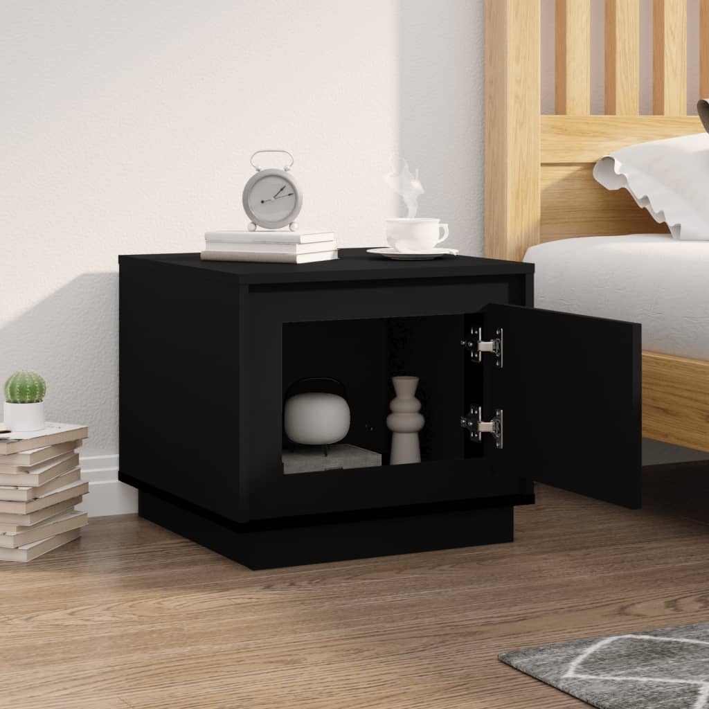 VidaXL Salontafel 51x50x44 cm bewerkt hout zwart