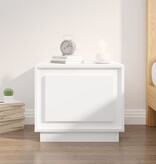VidaXL Salontafel 51x50x44 cm bewerkt hout wit