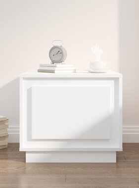 VidaXL Salontafel 51x50x44 cm bewerkt hout wit