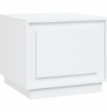 VidaXL Salontafel 51x50x44 cm bewerkt hout wit