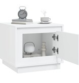 VidaXL Salontafel 51x50x44 cm bewerkt hout wit