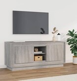 vidaXL Tv-meubel 102x35x45 cm bewerkt hout grijs sonoma eikenkleurig