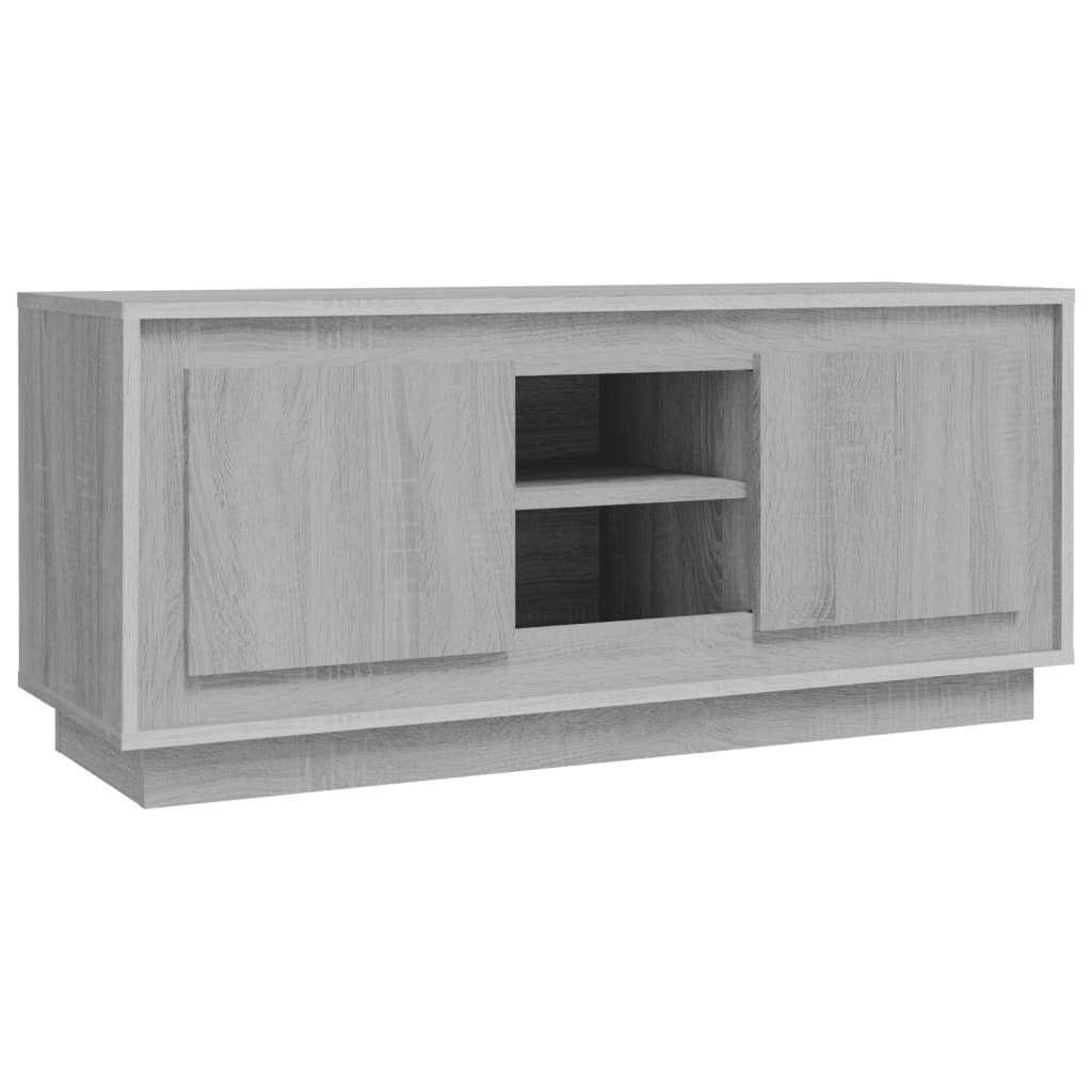 VidaXL Tv-meubel 102x35x45 cm bewerkt hout grijs sonoma eikenkleurig