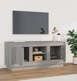 VidaXL Tv-meubel 102x35x45 cm bewerkt hout grijs sonoma eikenkleurig