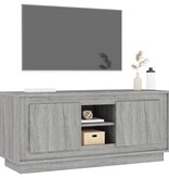 VidaXL Tv-meubel 102x35x45 cm bewerkt hout grijs sonoma eikenkleurig