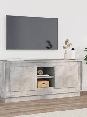 VidaXL Tv-meubel 102x35x45 cm bewerkt hout betongrijs