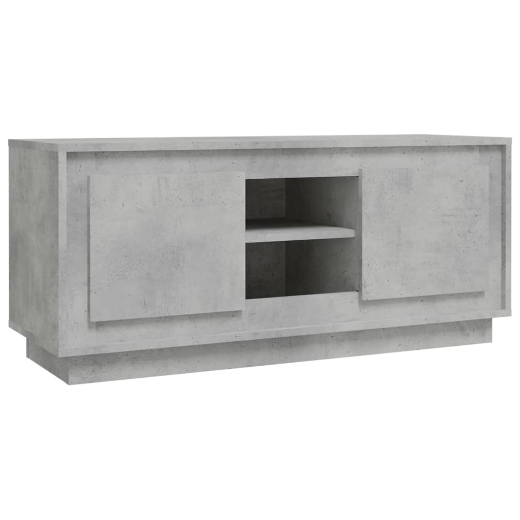 vidaXL Tv-meubel 102x35x45 cm bewerkt hout betongrijs