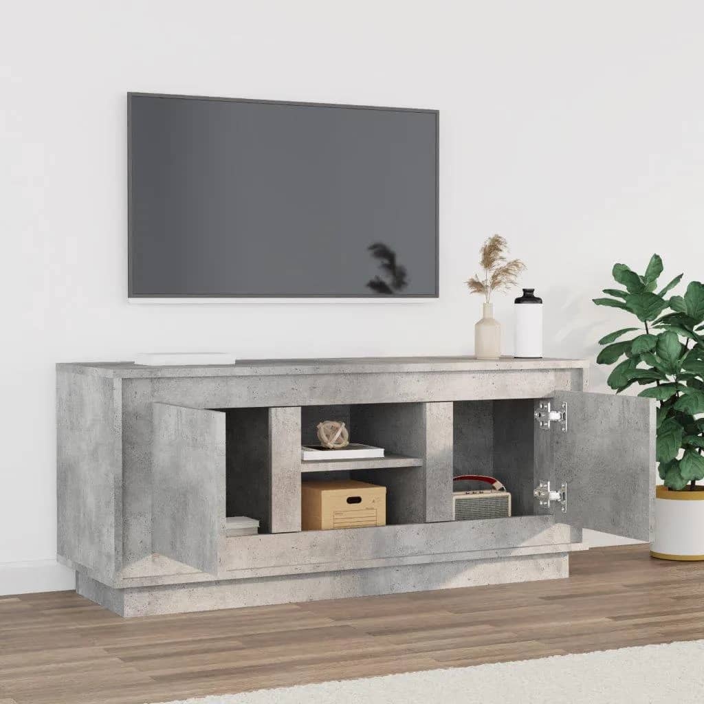 VidaXL Tv-meubel 102x35x45 cm bewerkt hout betongrijs