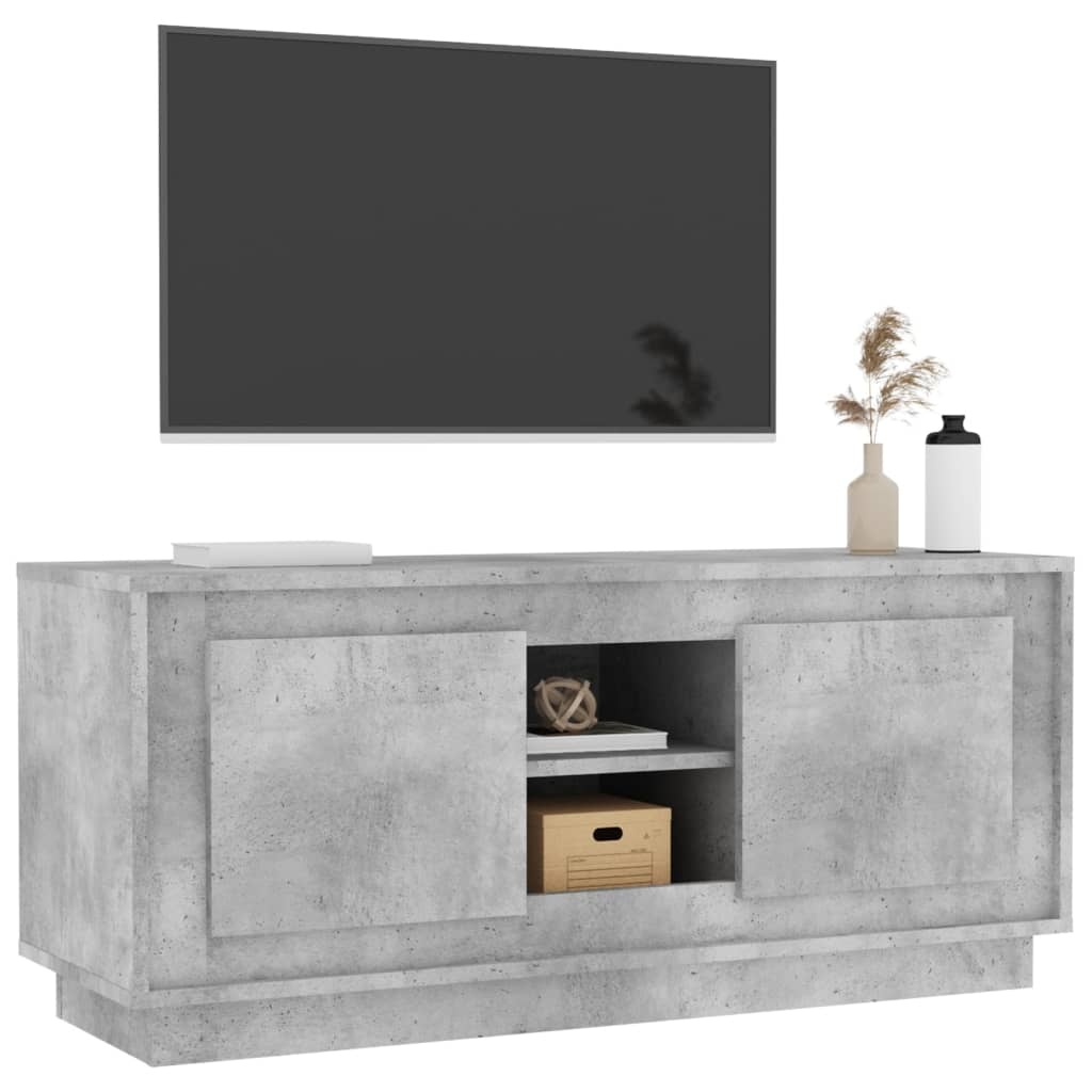 VidaXL Tv-meubel 102x35x45 cm bewerkt hout betongrijs