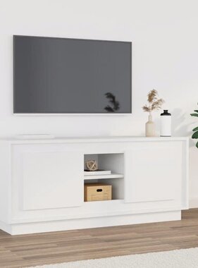 vidaXL Tv-meubel 102x35x45 cm bewerkt hout wit