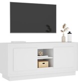 vidaXL Tv-meubel 102x35x45 cm bewerkt hout wit