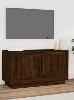 vidaXL Tv-meubel 80x35x45 cm bewerkt hout bruineikenkleurig