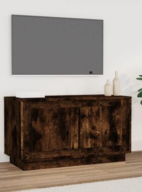 vidaXL Tv-meubel 80x35x45 cm bewerkt hout gerookt eikenkleurig