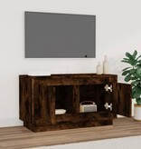 VidaXL Tv-meubel 80x35x45 cm bewerkt hout gerookt eikenkleurig