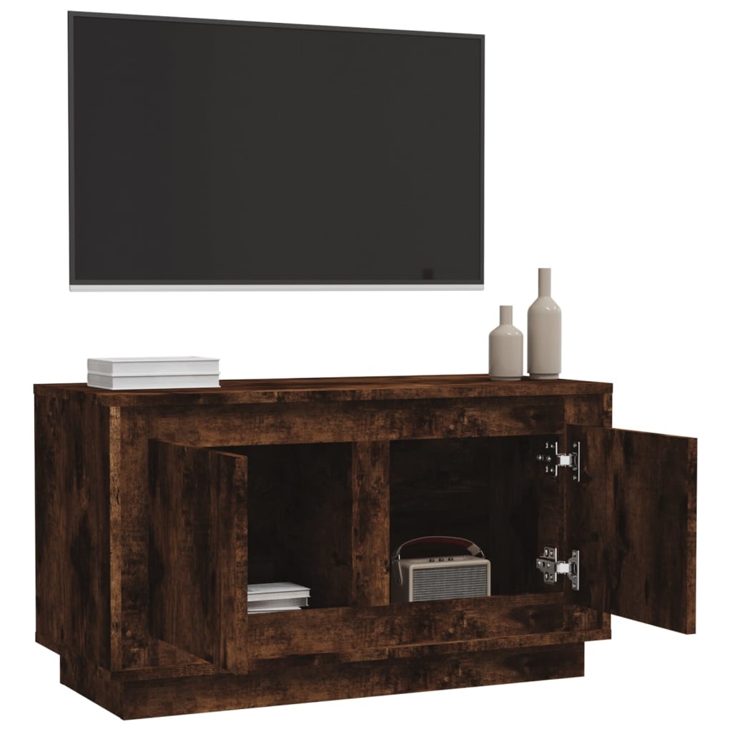 VidaXL Tv-meubel 80x35x45 cm bewerkt hout gerookt eikenkleurig