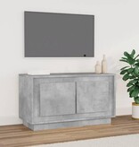 VidaXL Tv-meubel 80x35x45 cm bewerkt hout betongrijs