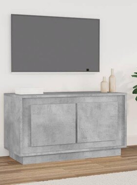 VidaXL Tv-meubel 80x35x45 cm bewerkt hout betongrijs