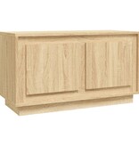 VidaXL Tv-meubel 80x35x45 cm bewerkt hout sonoma eikenkleurig