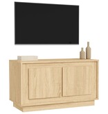VidaXL Tv-meubel 80x35x45 cm bewerkt hout sonoma eikenkleurig