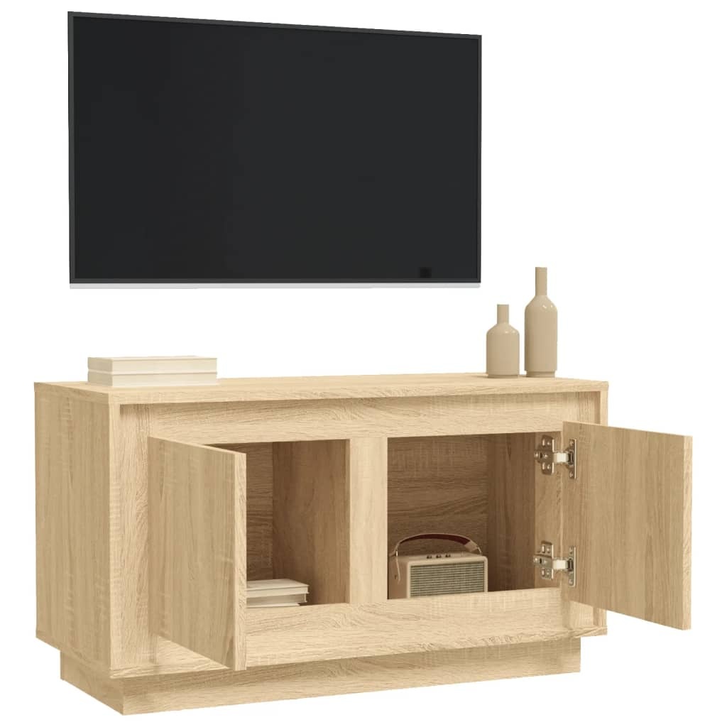 VidaXL Tv-meubel 80x35x45 cm bewerkt hout sonoma eikenkleurig