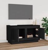 VidaXL Tv-meubel 80x35x45 cm bewerkt hout zwart