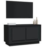 VidaXL Tv-meubel 80x35x45 cm bewerkt hout zwart