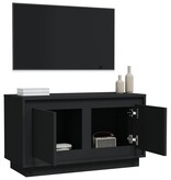 VidaXL Tv-meubel 80x35x45 cm bewerkt hout zwart