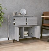 VidaXL Dressoir 60x30x75 cm bewerkt hout grijs sonoma eikenkleurig