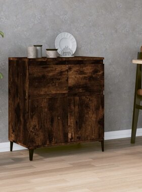 VidaXL Dressoir 60x35x70 cm bewerkt hout gerookt eikenkleurig