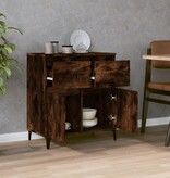 VidaXL Dressoir 60x35x70 cm bewerkt hout gerookt eikenkleurig