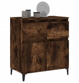 VidaXL Dressoir 60x35x70 cm bewerkt hout gerookt eikenkleurig