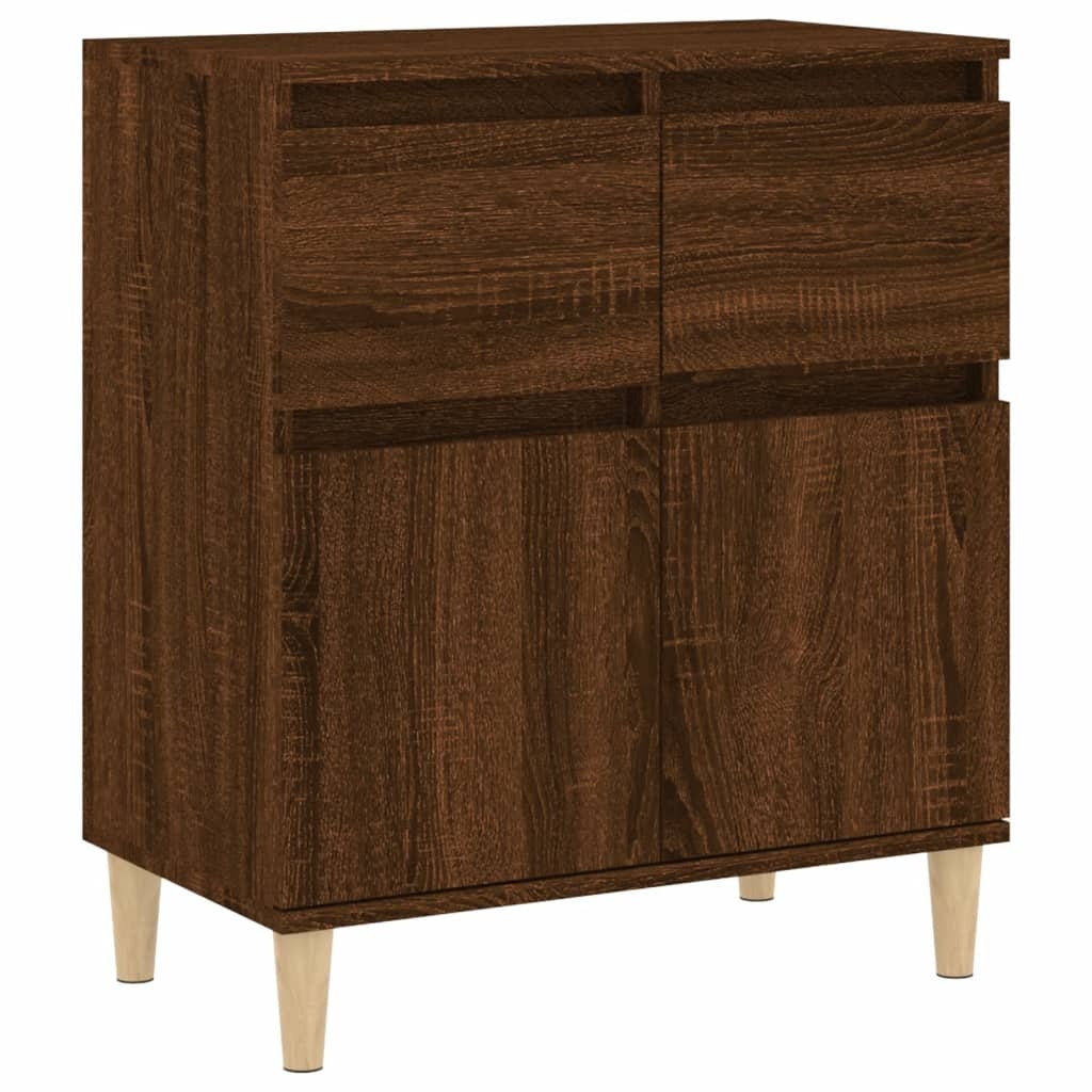 VidaXL Dressoir 60x35x70 cm bewerkt hout bruineikenkleurig