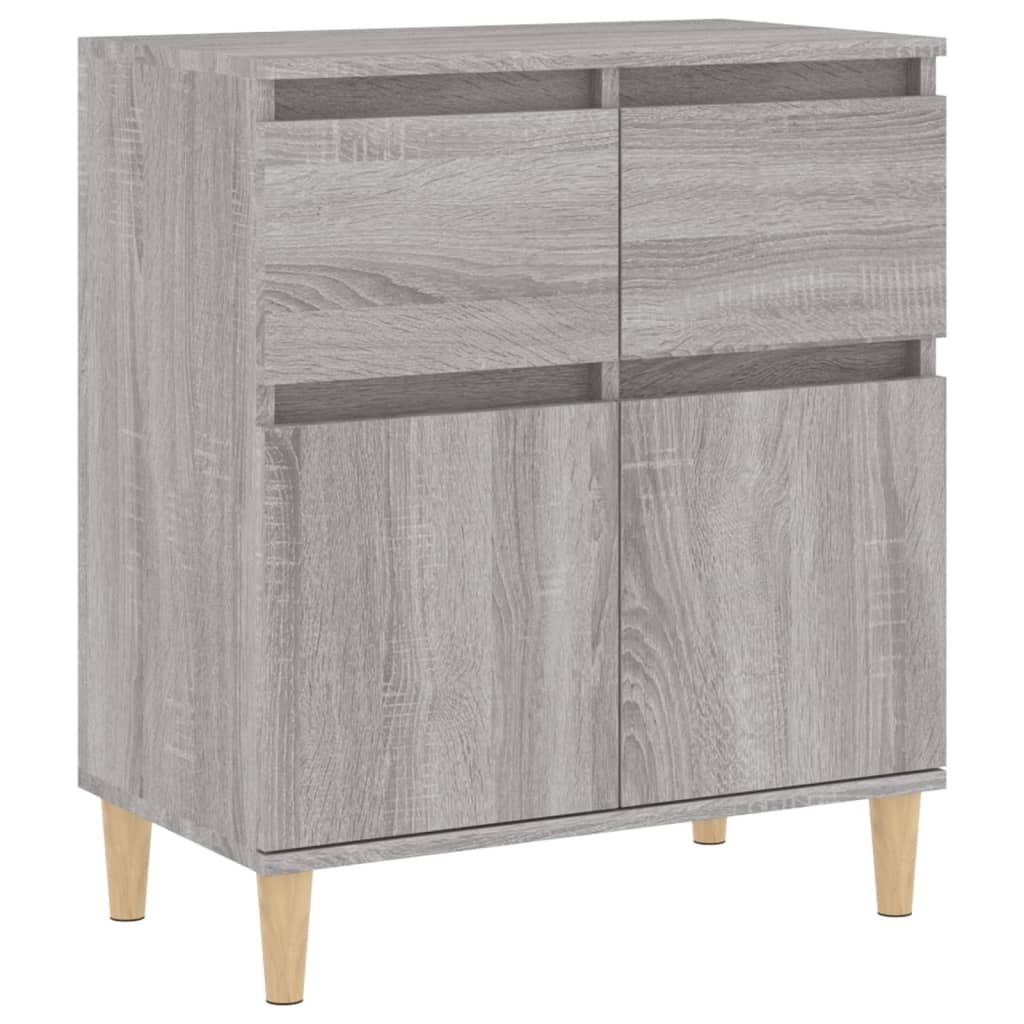 VidaXL Dressoir 60x30x75 cm bewerkt hout grijs sonoma eikenkleurig