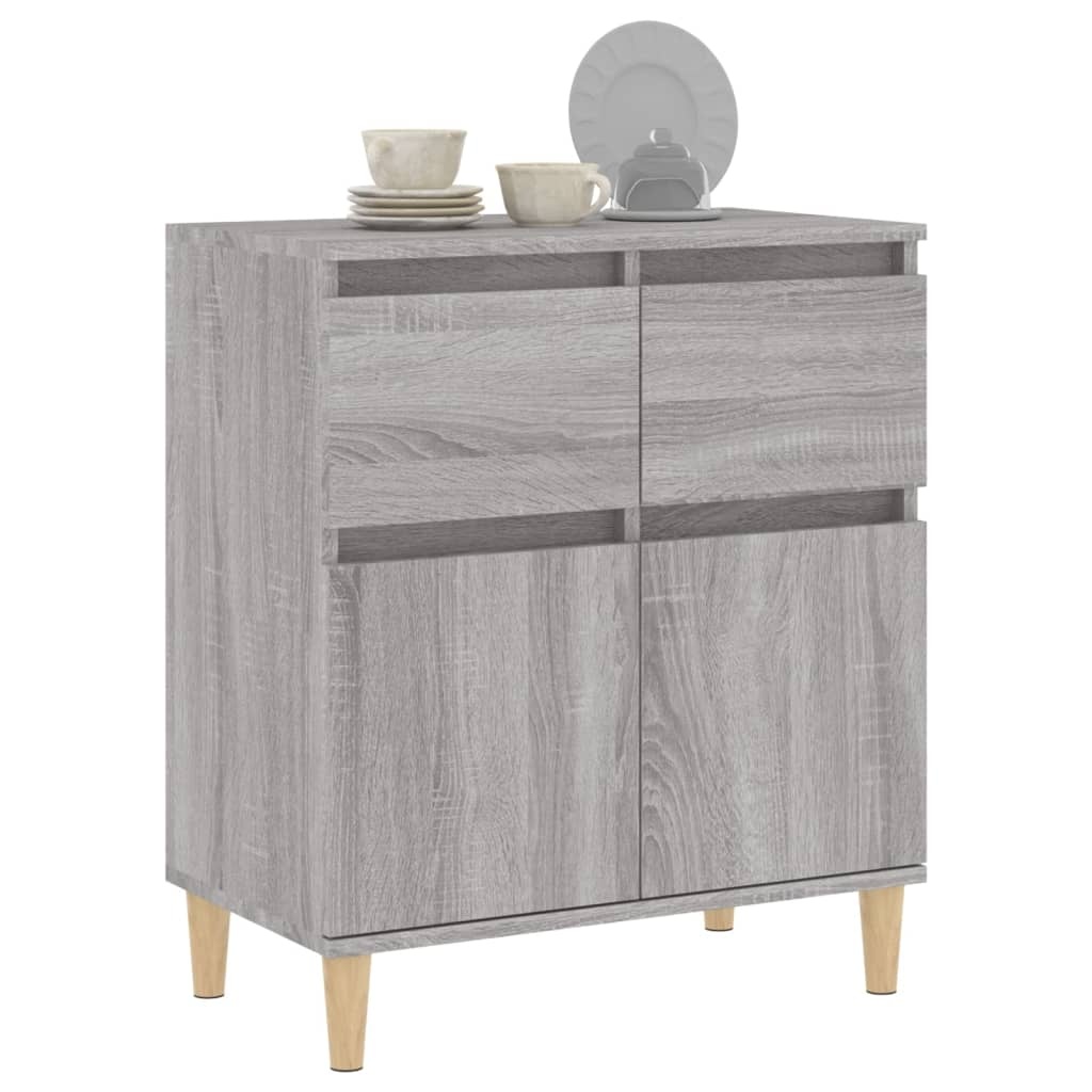 VidaXL Dressoir 60x30x75 cm bewerkt hout grijs sonoma eikenkleurig