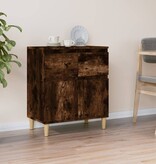 VidaXL Dressoir 60x35x70 cm bewerkt hout gerookt eikenkleurig