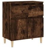 VidaXL Dressoir 60x35x70 cm bewerkt hout gerookt eikenkleurig