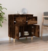 VidaXL Dressoir 60x35x70 cm bewerkt hout gerookt eikenkleurig