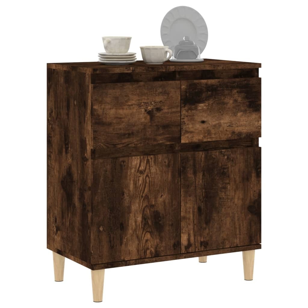 VidaXL Dressoir 60x35x70 cm bewerkt hout gerookt eikenkleurig