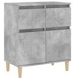 VidaXL Dressoir 60x35x70 cm bewerkt hout betongrijs