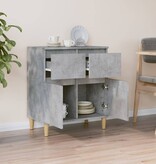 VidaXL Dressoir 60x35x70 cm bewerkt hout betongrijs