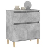 VidaXL Dressoir 60x35x70 cm bewerkt hout betongrijs