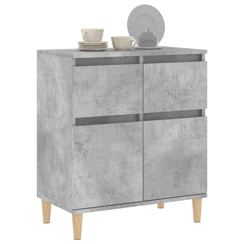 VidaXL Dressoir 60x35x70 cm bewerkt hout betongrijs