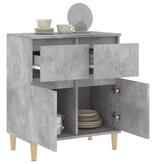VidaXL Dressoir 60x35x70 cm bewerkt hout betongrijs