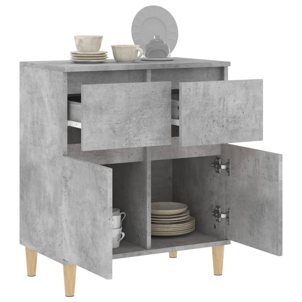VidaXL Dressoir 60x35x70 cm bewerkt hout betongrijs